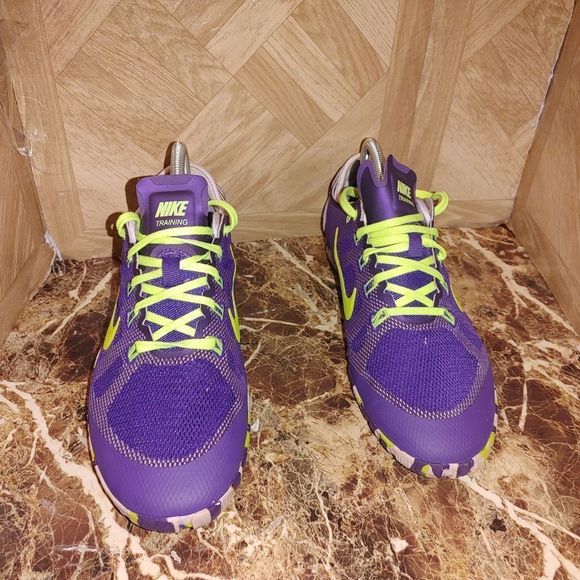 Nike Purple and Neon Green Athletic Shoes - Picture 7 of 12